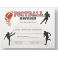 Stock Football Certificate